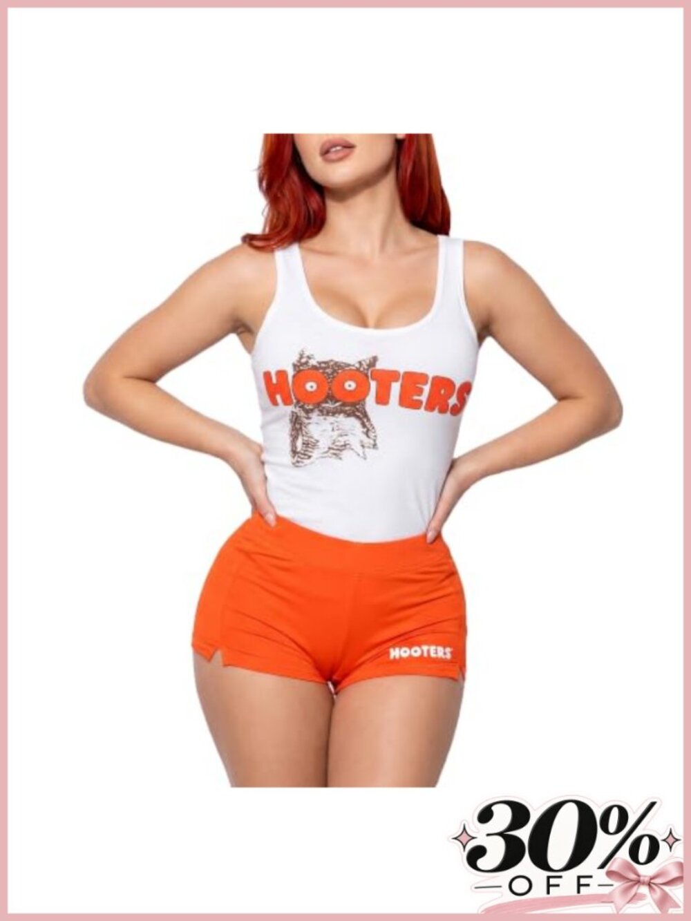 Ripple Junction Hooters Iconic Waitress Tank Top & Shorts Set Officially